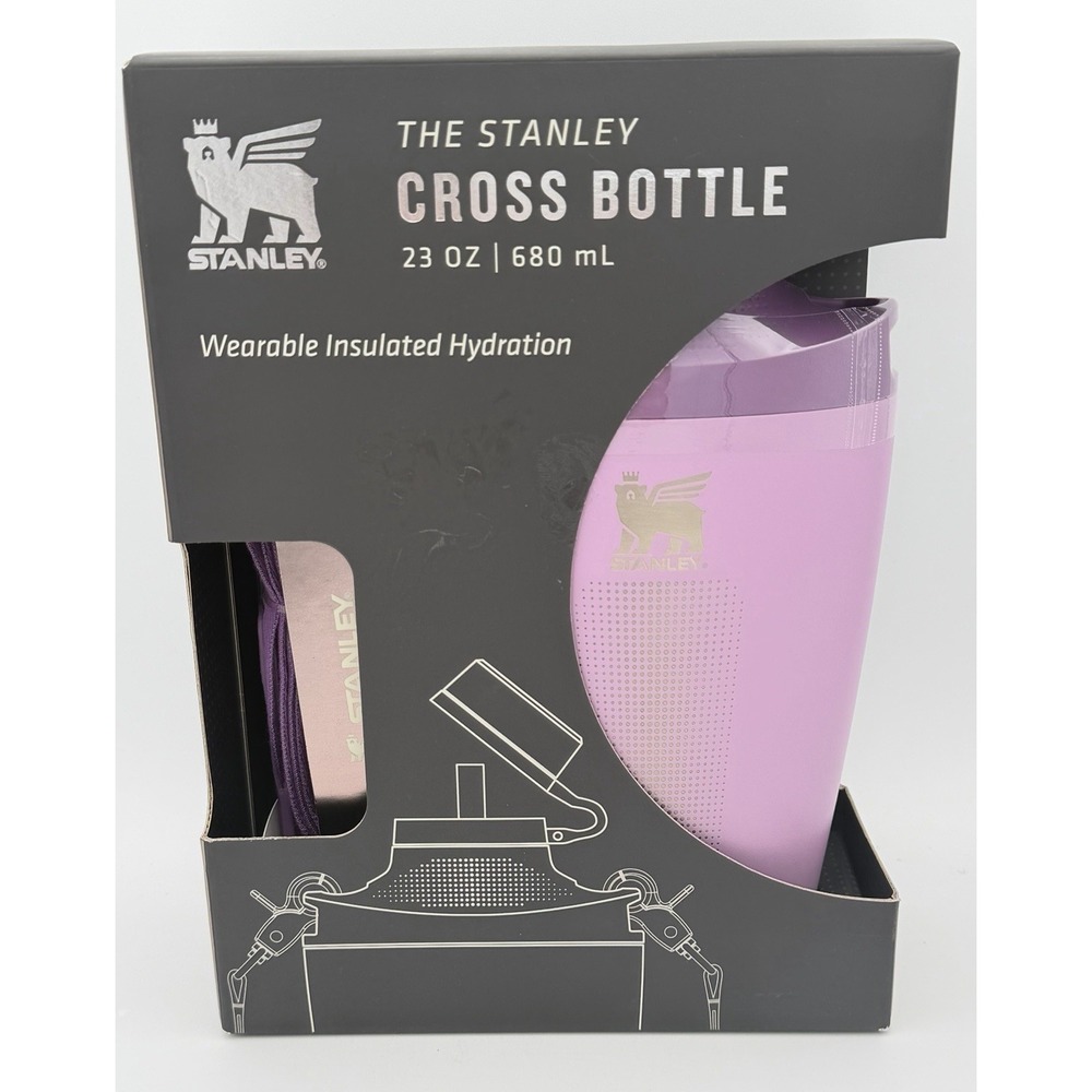 Stanley Cross Bottle 23 oz Travel Bottle w/ Strap Lilac Purple New Sealed